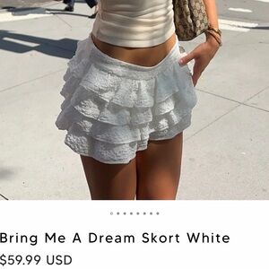 White Fox Boutique Bring Me A Dream Skort White